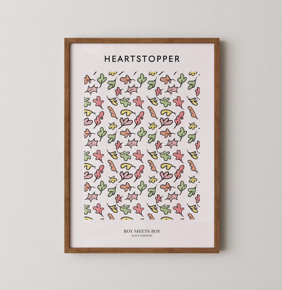 Heartstopper Pattern Art Print, Gift for Her