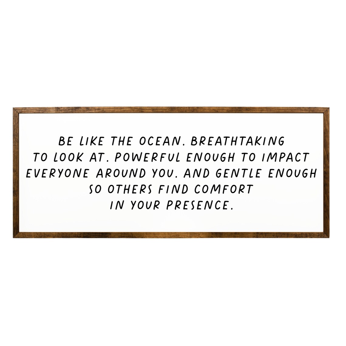 Be Like The Ocean Sign, Coastal Surf Wall Art Print - Image 2