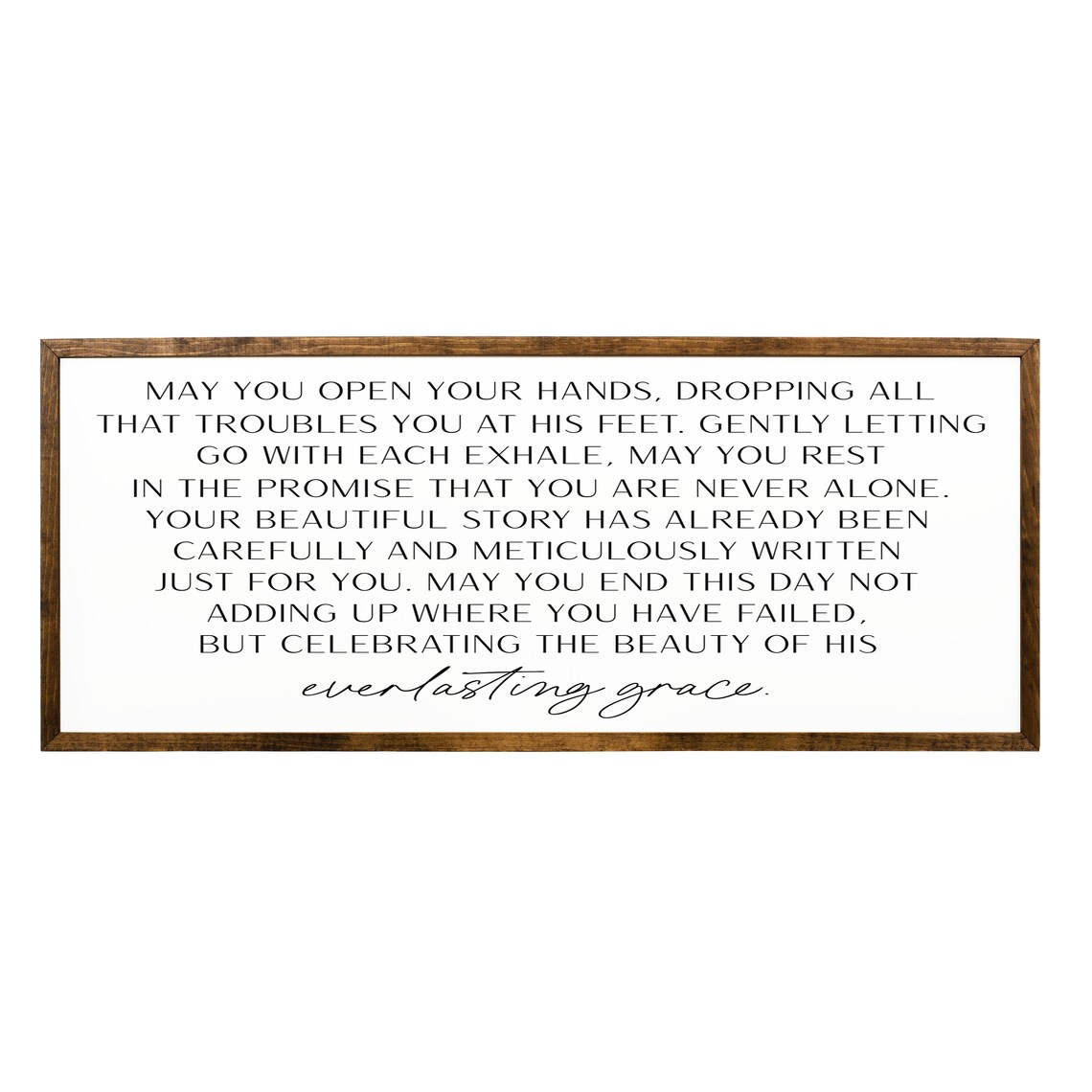 May You Open Your Hands, Everlasting Grace Sign - Image 2