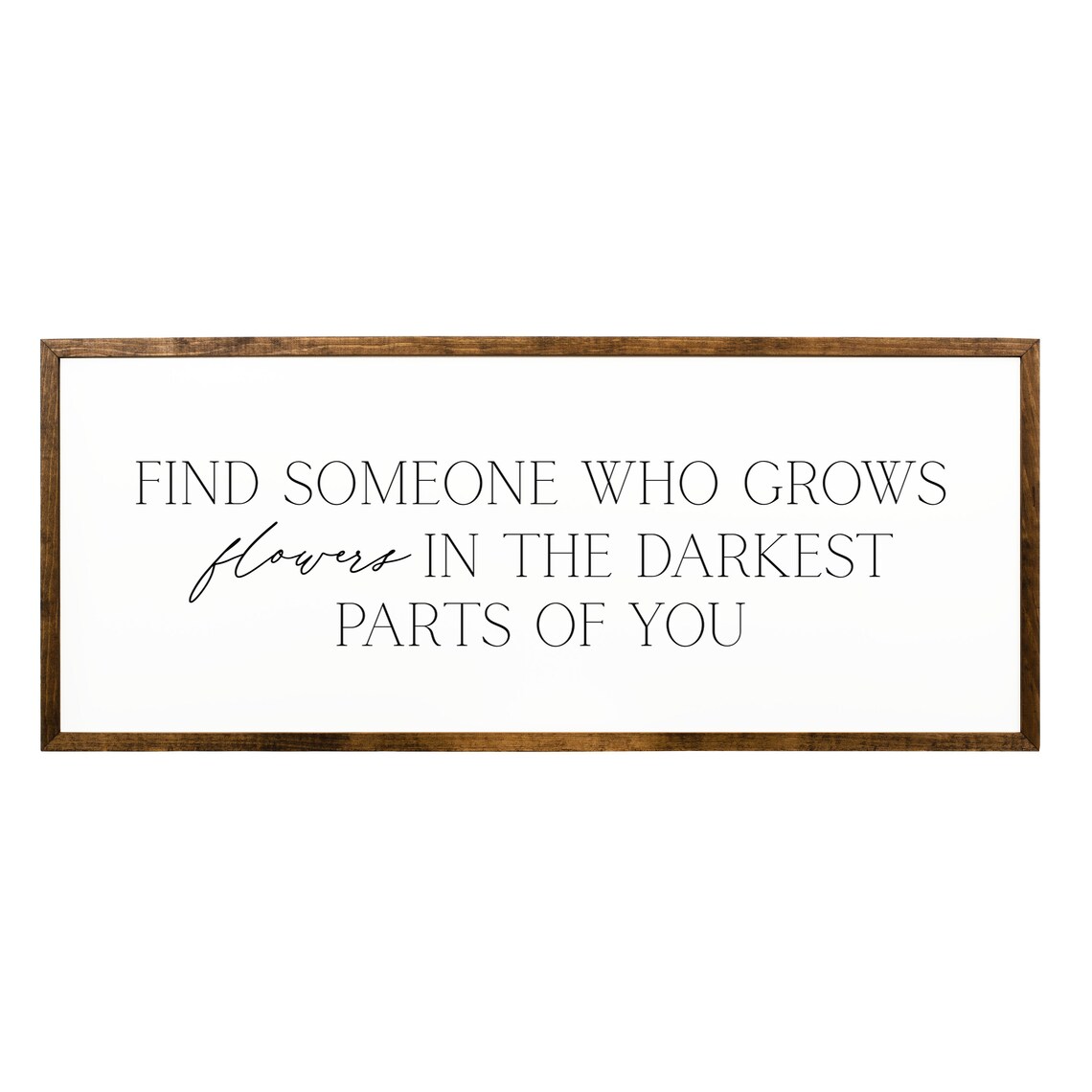 Find Someone Who Grows Flowers, Bedroom Quote Art Print - Image 2