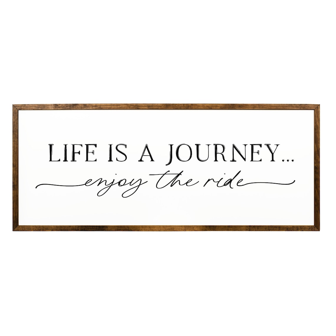 Life Is A Journey, Enjoy The Ride Quote Art Print - Image 2