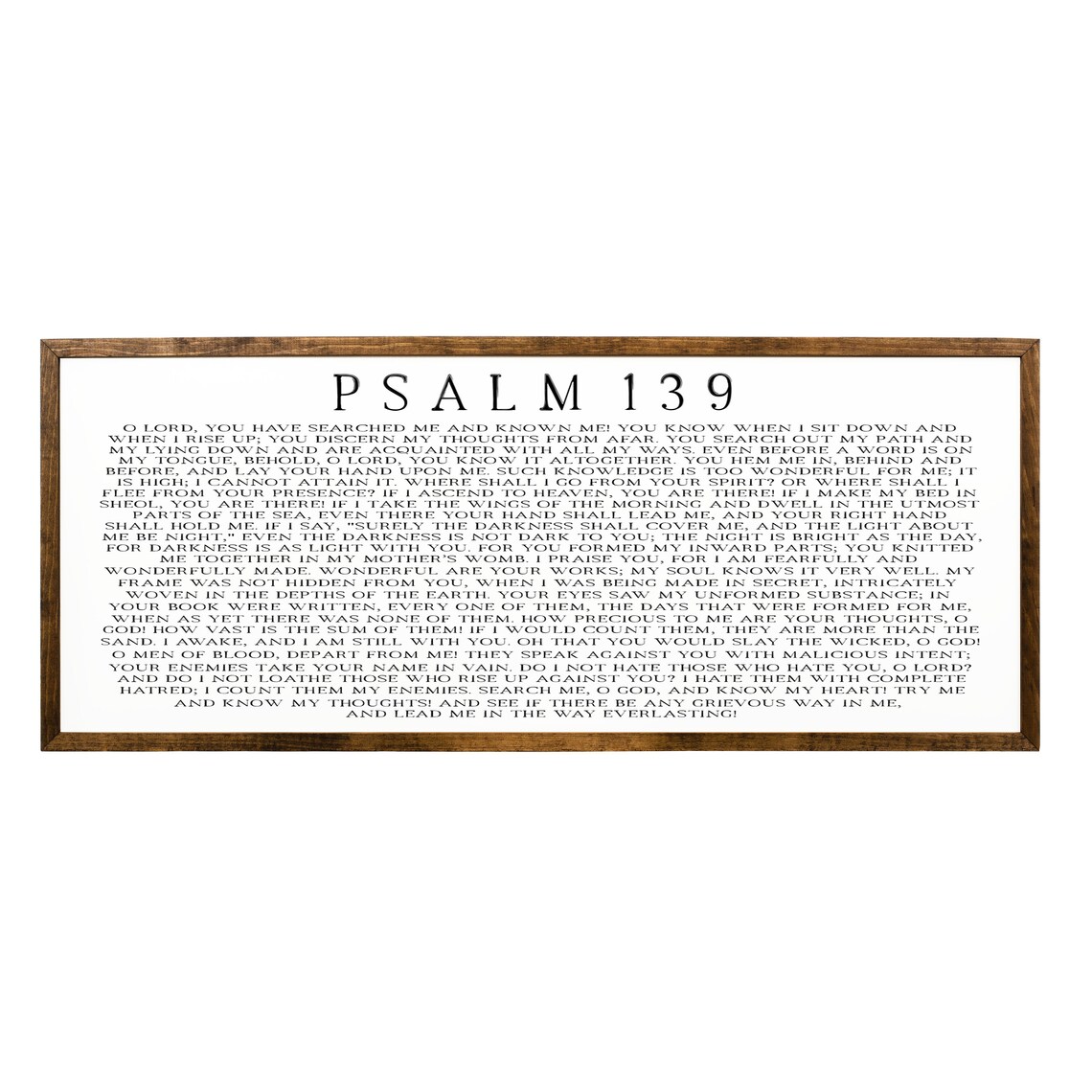 Psalm 139 Scripture Sign, Farmhouse Wall Art Print - Image 2