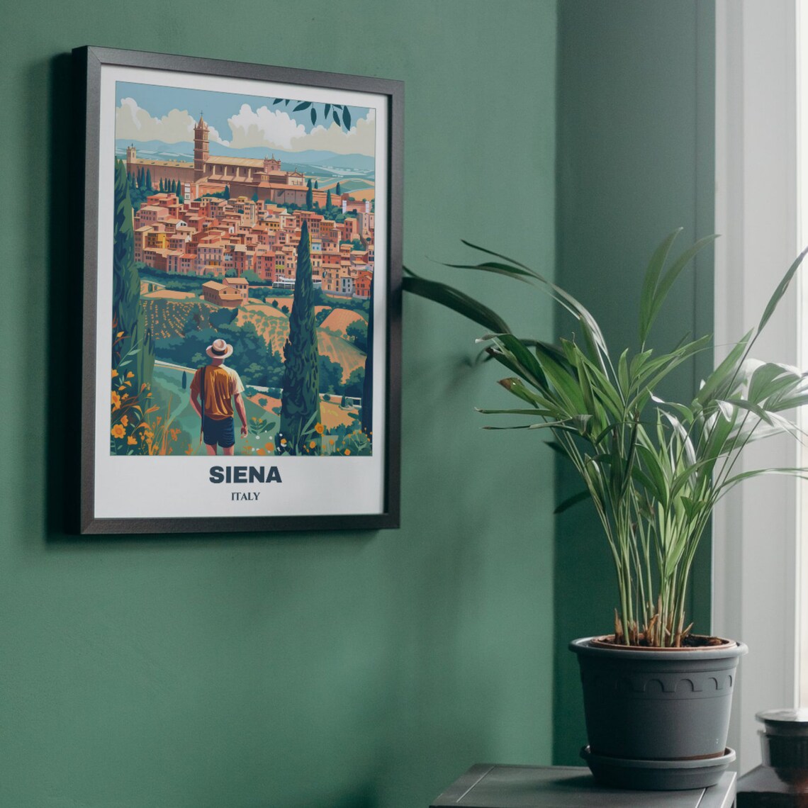 Siena Italy Duomo Cathedral Tuscan Hills Traveler Travel Poster - Image 5