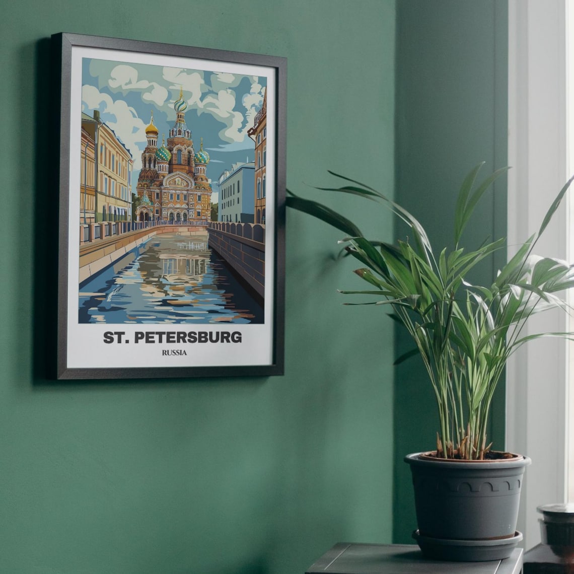 St Petersburg Travel Poster, Russia Cityscape Art Print - Image 5