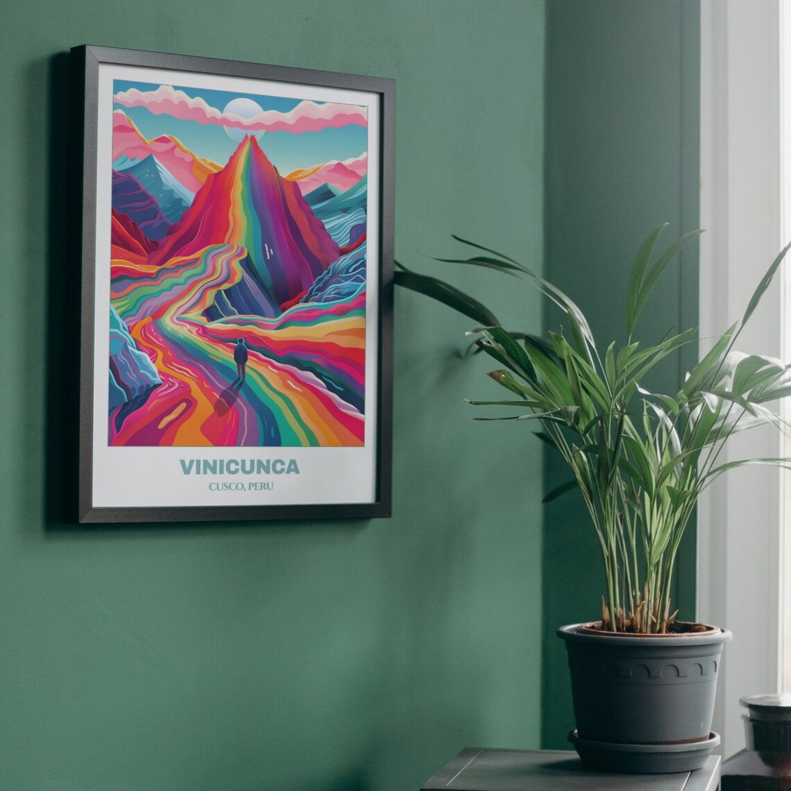 Vinicunca Peru Travel Poster, Rainbow Mountain - Image 5