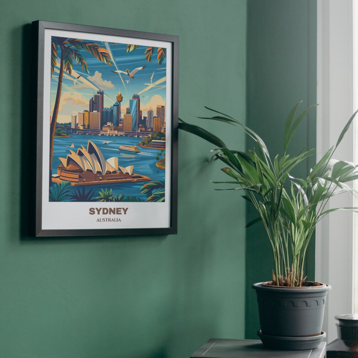 Sydney Travel Poster, Australia Cityscape Painting Print - Image 5
