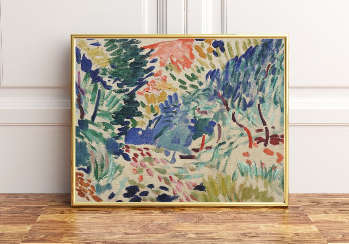 Landscape at Collioure Art Print, Scenic Wall Decor