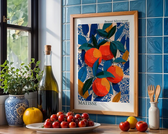Matisse Beaute Silencieuse Oranges on Branch Citrus Art Poster