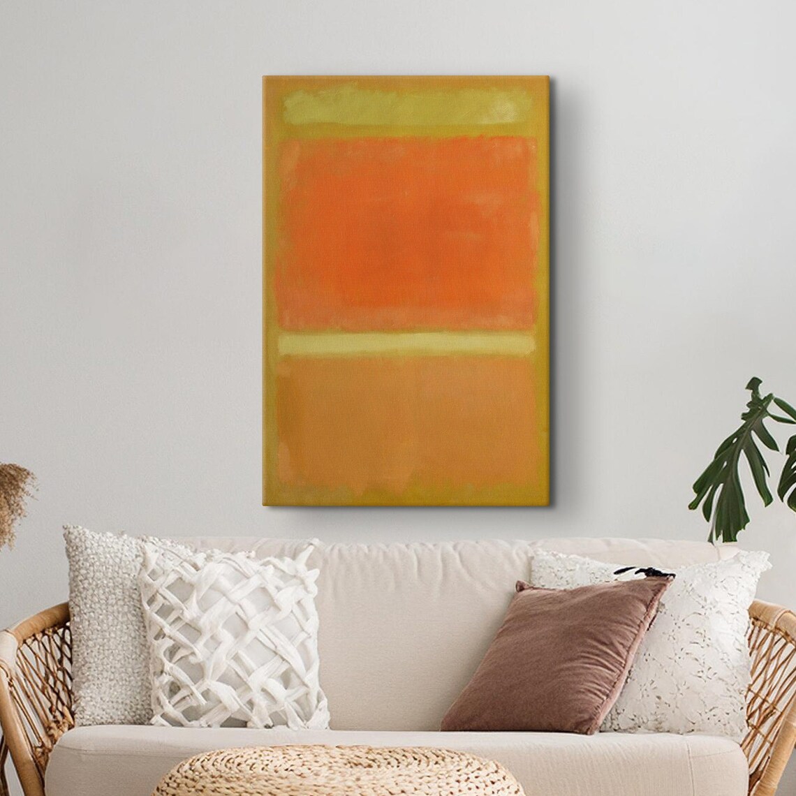 Mark Rothko Yellow Orange Color Field Warm Abstract Art Poster