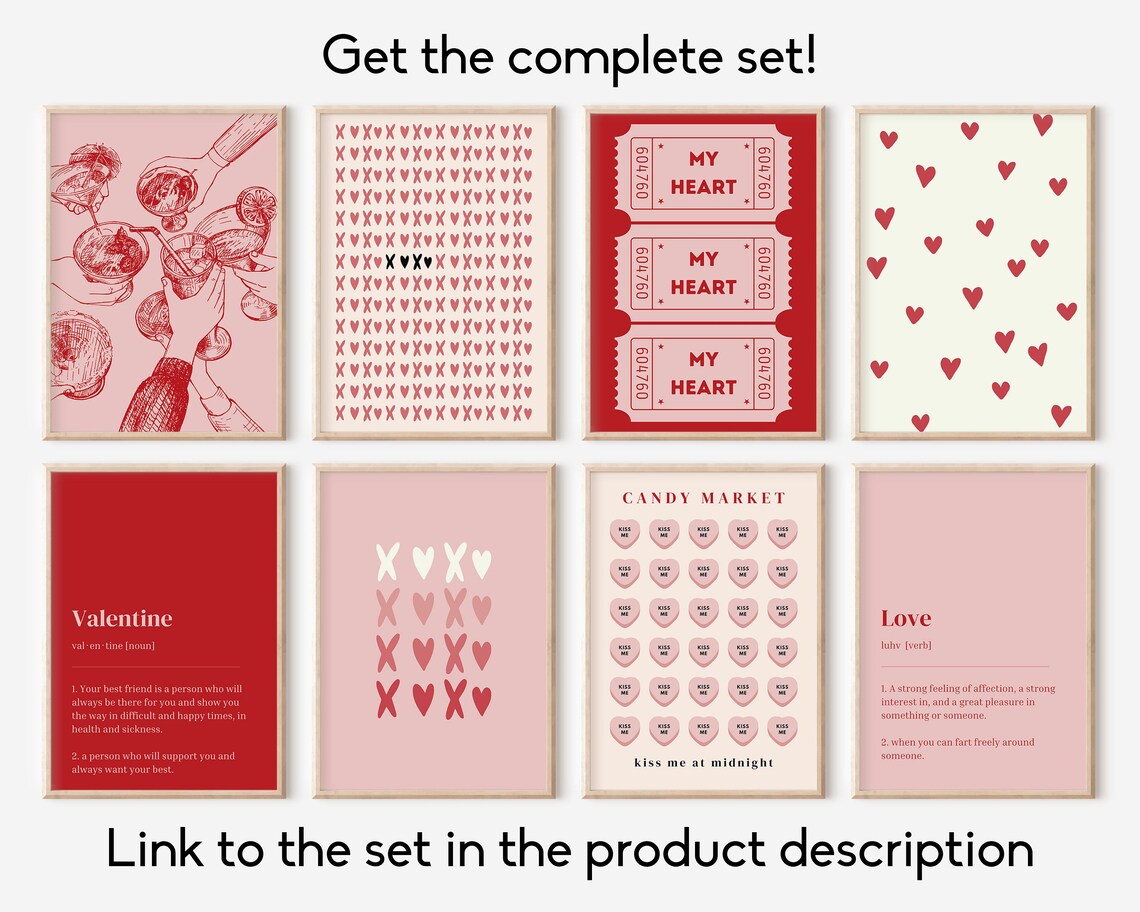 Love Definition Minimalist Poster, Valentine's Day - Image 2