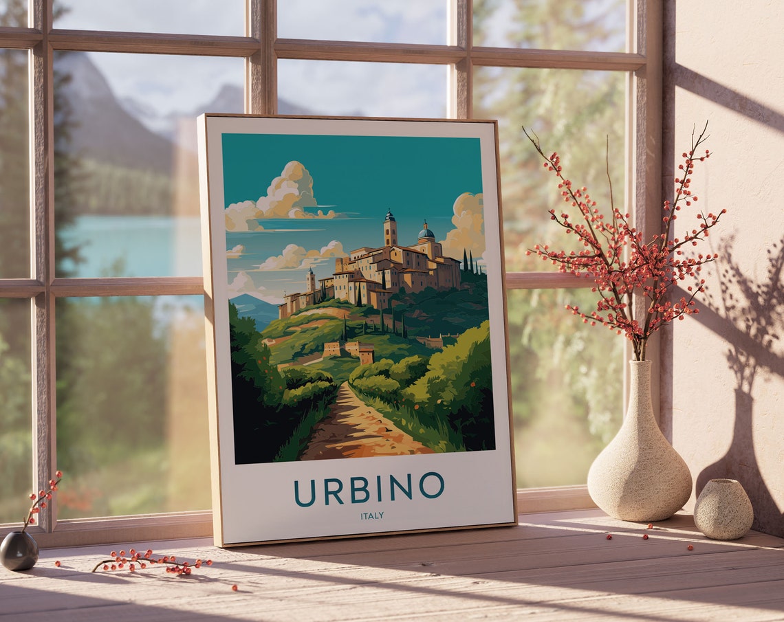 Urbino Poster Palazzo Ducale Poster Urbino Print Urbino Art Bedroom Decor Urbino Gifts Ideas Italy Wall Art Decor 093 - Image 2