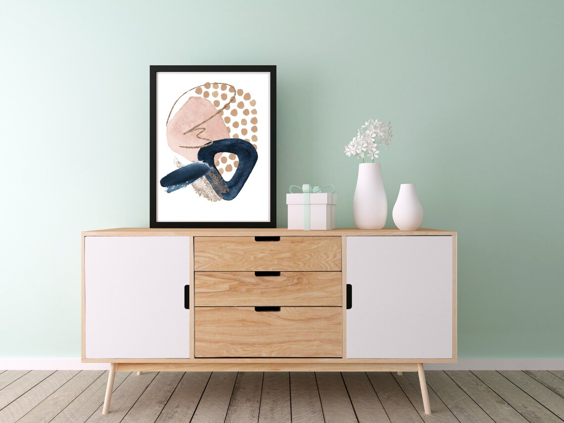 Maximalist Abstract Neutral Art Print, Modern Decor - Image 4