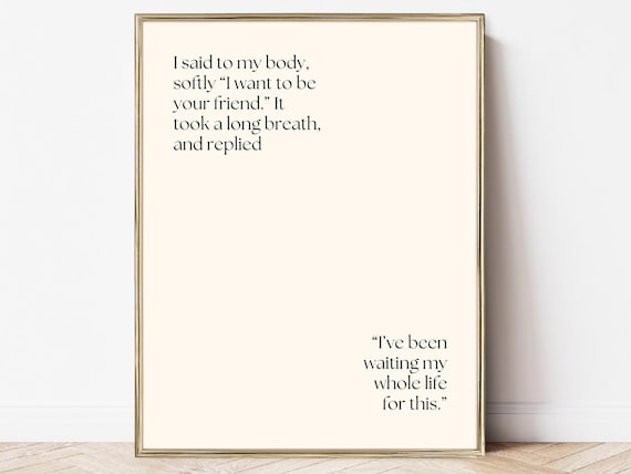 Love Your Body Self Love Affirmation Art Print