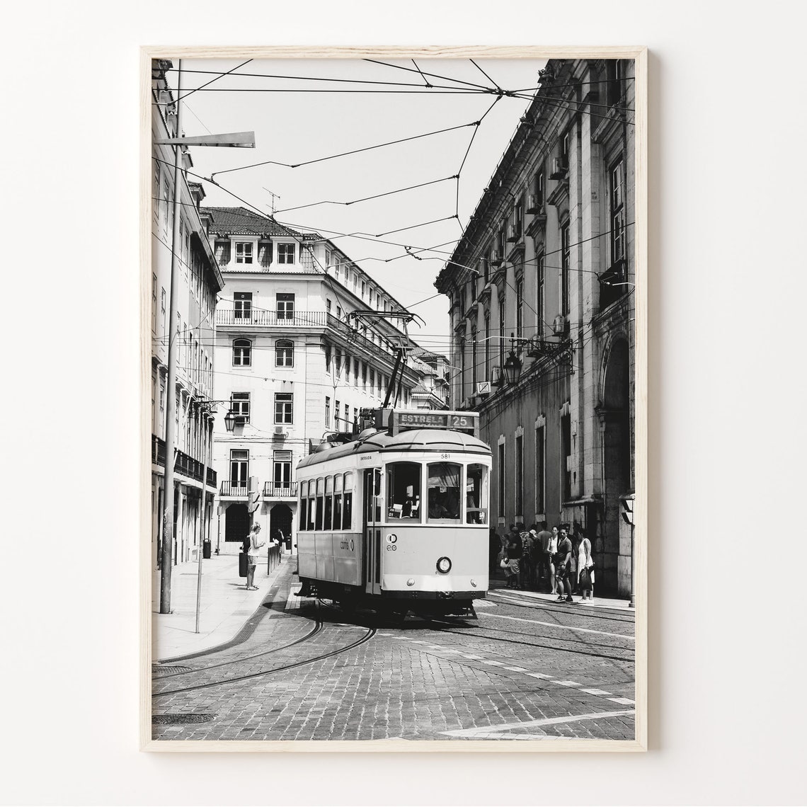 Portugal Street Photography Print Black And White Lisbon Wall Art Portugal Poster Travel Photo Decor Portuguese Wall Art C19 269
