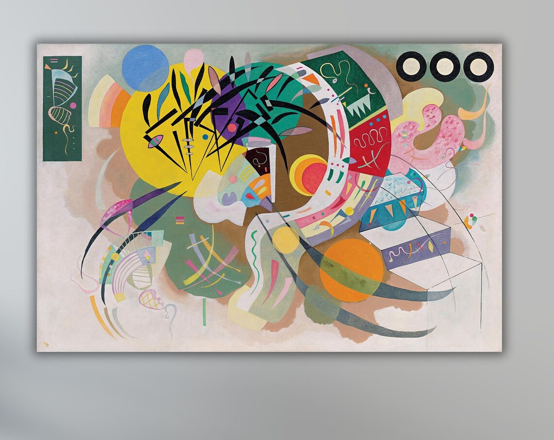 Wassily Kandinsky Wall Art Wassily Kandinsky Dominant Curve Art Print Abstract Art Poster Panel Home Wall Decor28 - Image 3