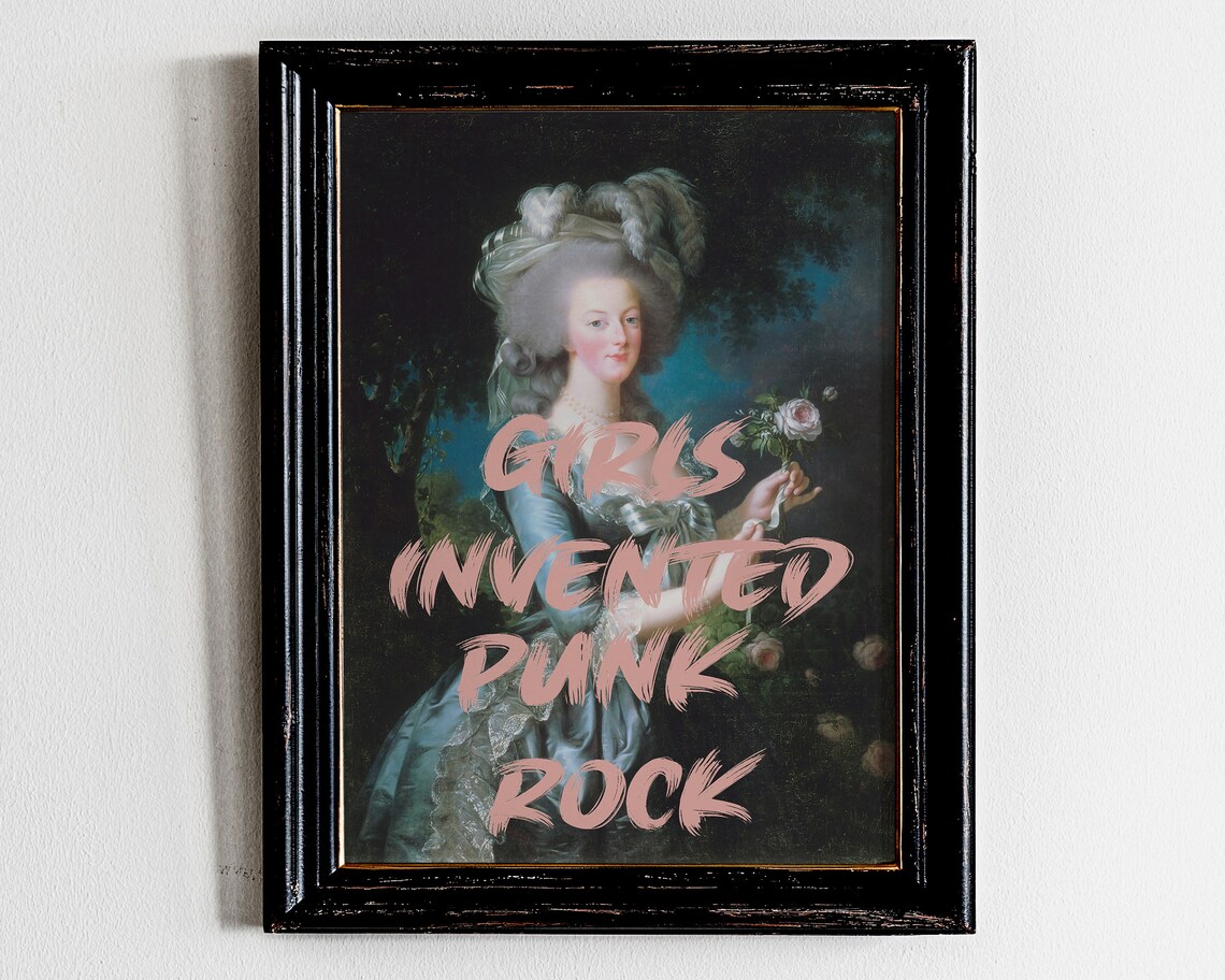 Alter Art Eclectic Wall Quote Portrait, Vintage Print