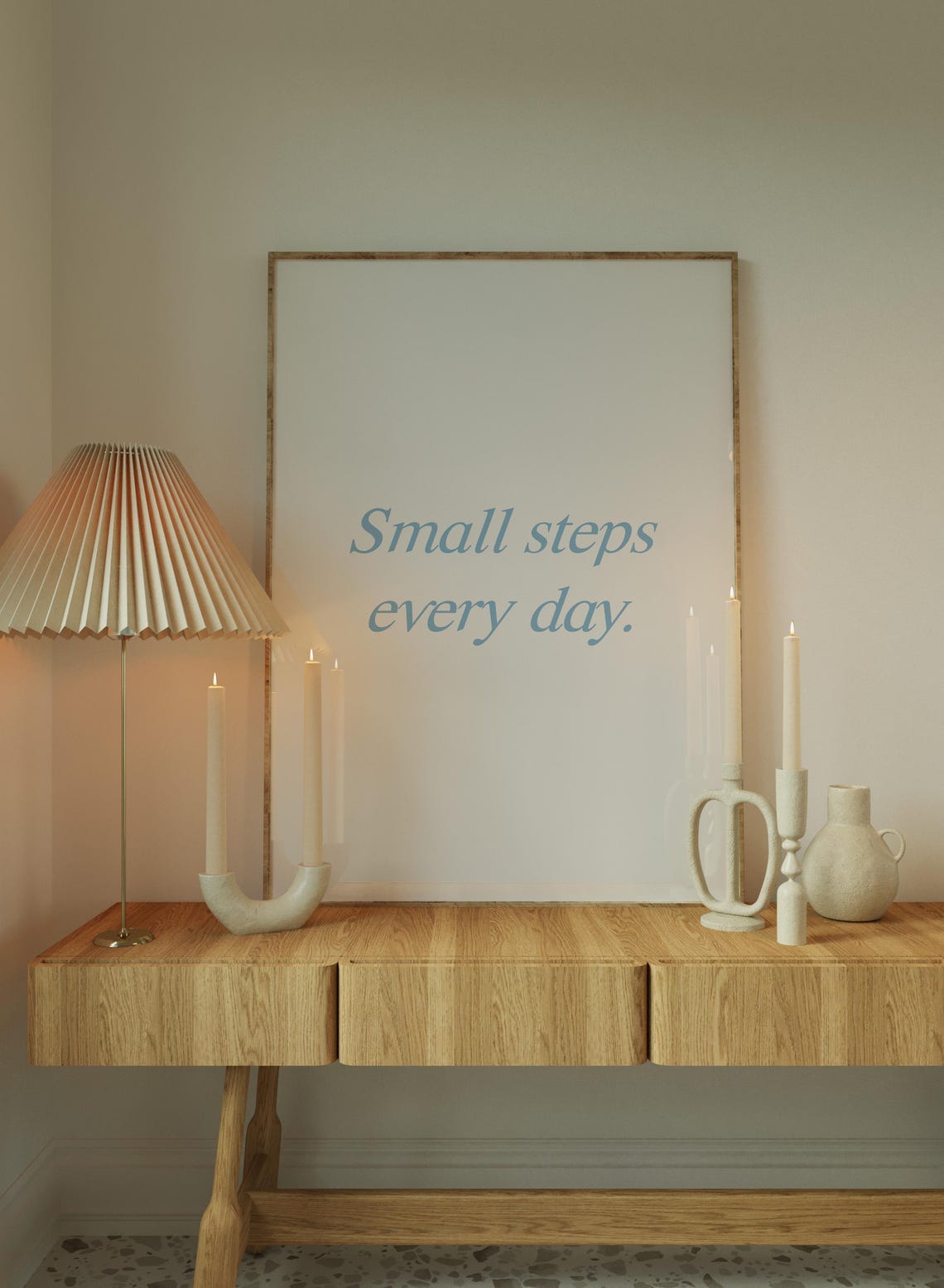 Custom Quote Print Blue Personalised Text Print Pink Your Text Here Poster Purple Custom Text Wall Art - Image 5