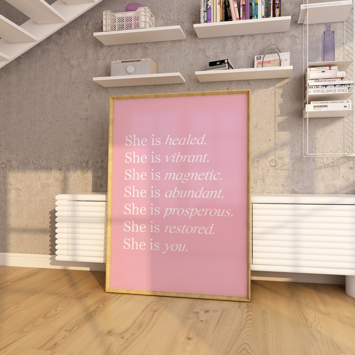 That Girl Pink Wall Art Trendy That Girl Wall Art It Girl Aesthetic Prints Girly Room Decor Pink That Girl Print Hot Girl Habits Wall Print - Image 2