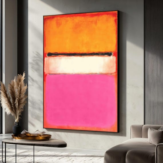 Mark Rothko White Center 1950, Minimalist Art Print