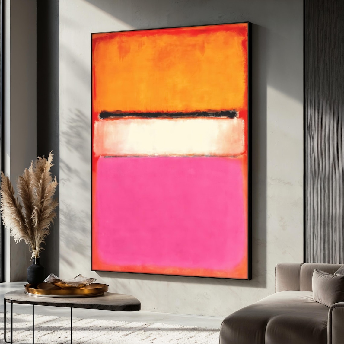 Mark Rothko White Center 1950, Minimalist Art Print