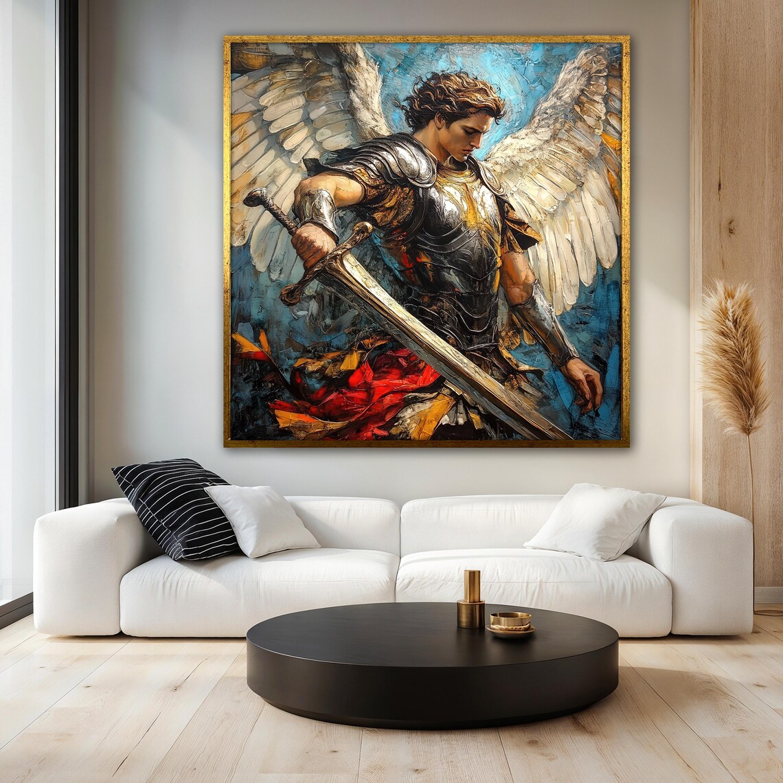 Archangel Warrior, Christian Gift Decor Artwork - Image 3
