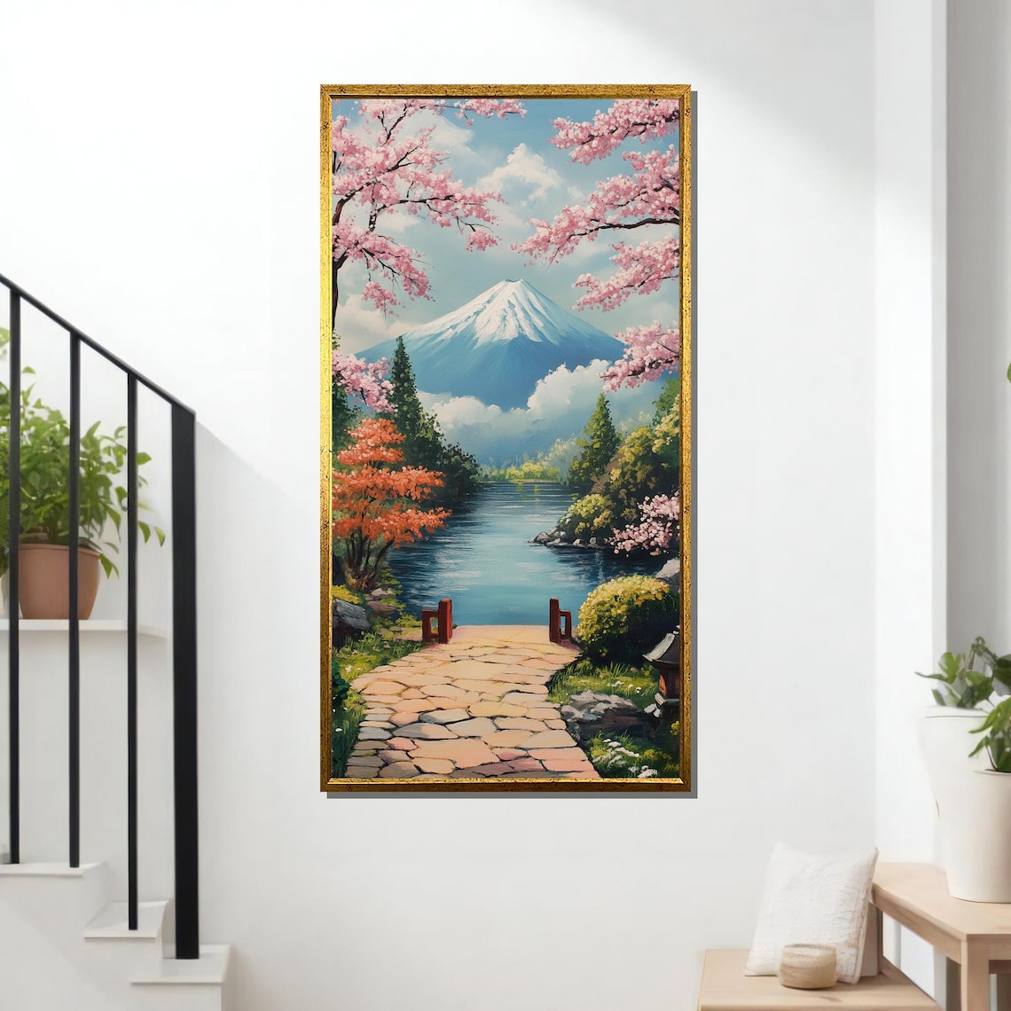 Mount Fuji Japanese Landscape, Peaceful Nature Scene