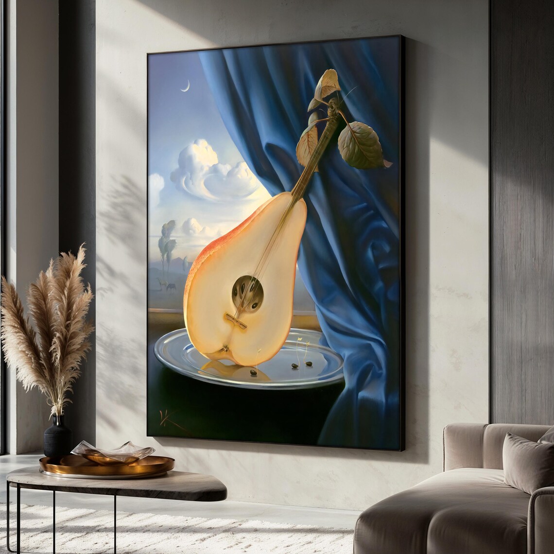Still Life With Mandolin, Surreal Art Print