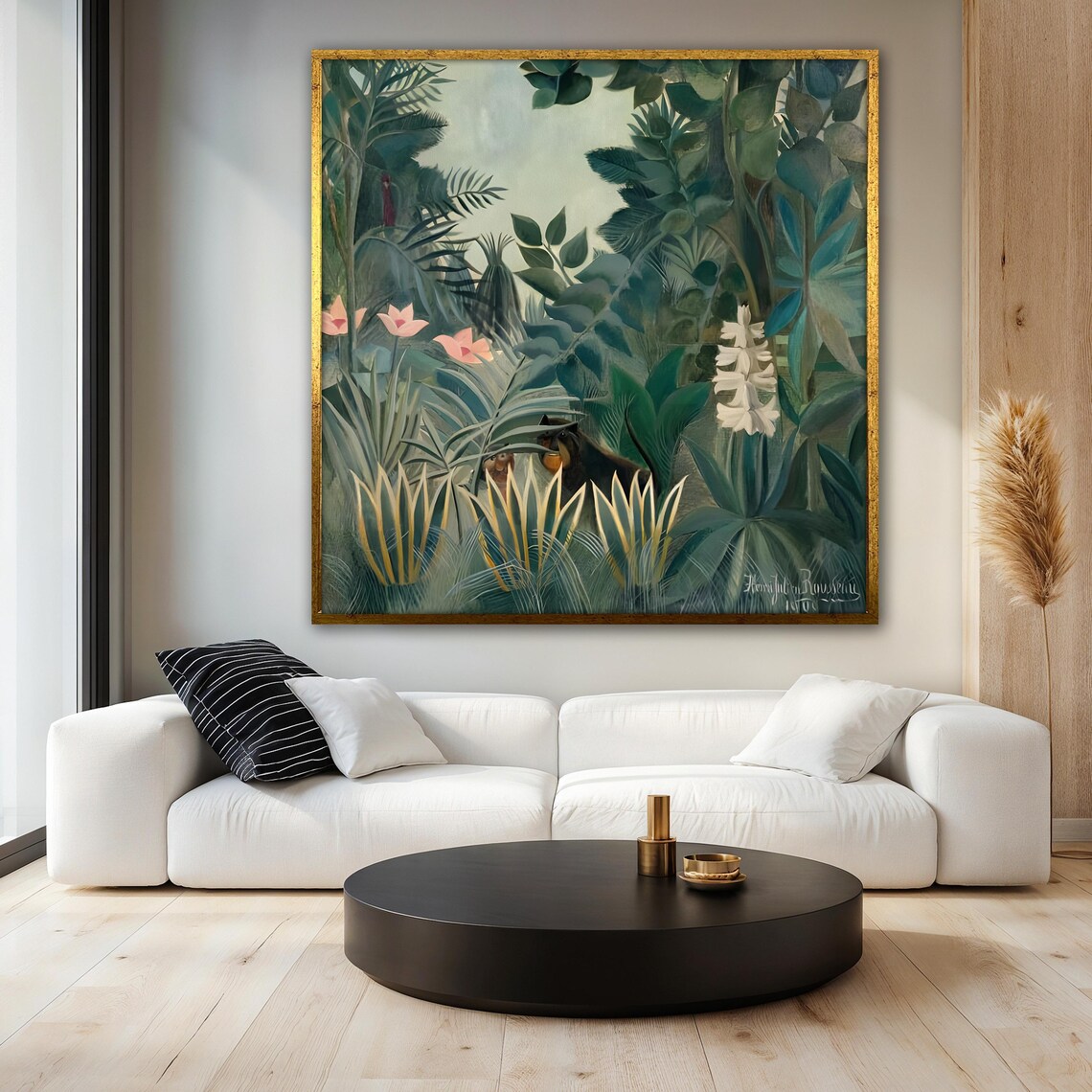 The Hidden Tiger Painting, Henri Rousseau Jungle - Image 3