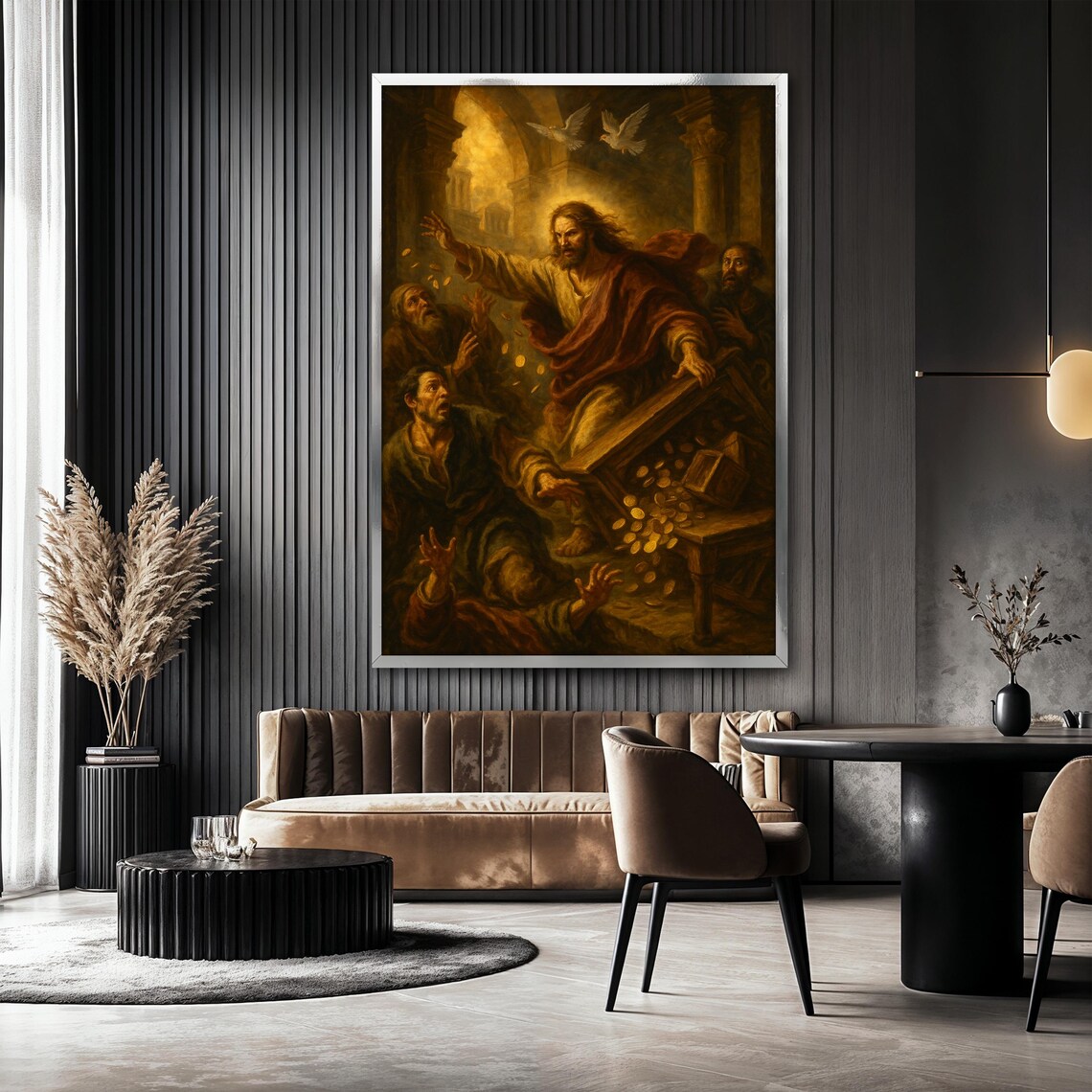 Jesus Casting Out The Money Changers, Biblical Scene - Image 2