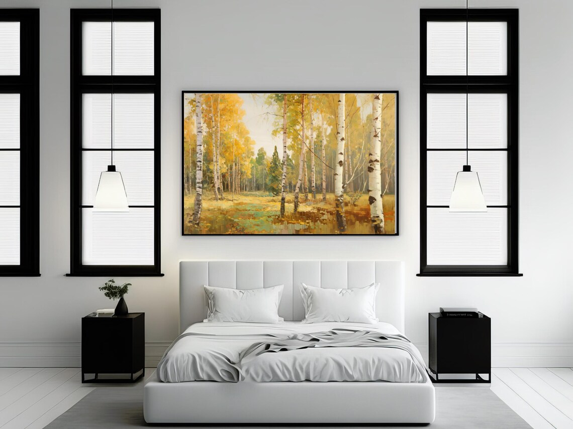 Autumn Forest Landscape, Rustic Nature Print - Image 2