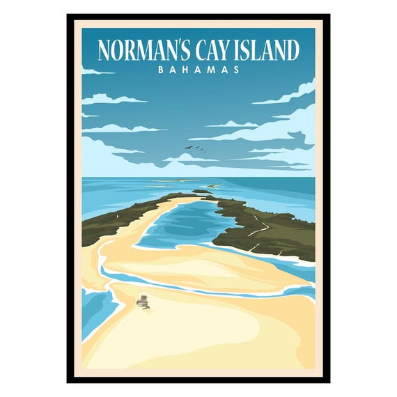 Normans Cay Island Bahamas Poster