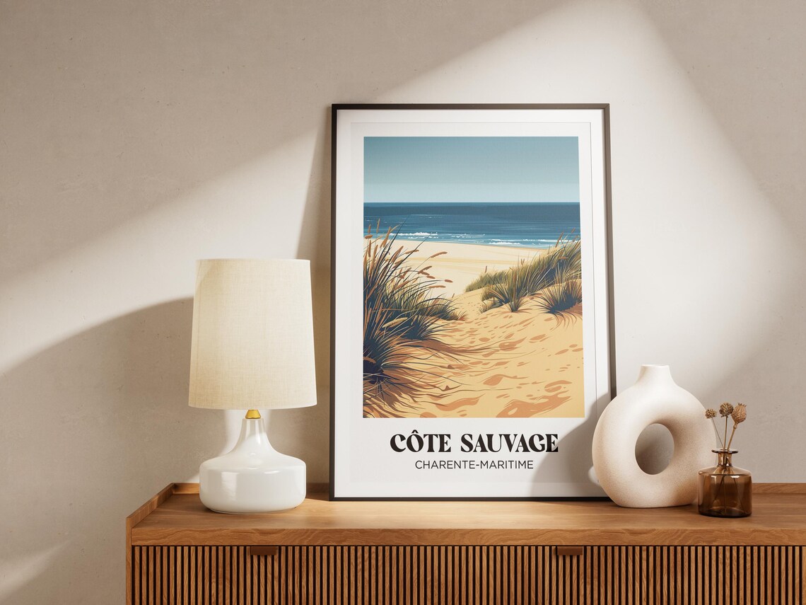 Cote Sauvage Royan Travel Poster Print - Image 4