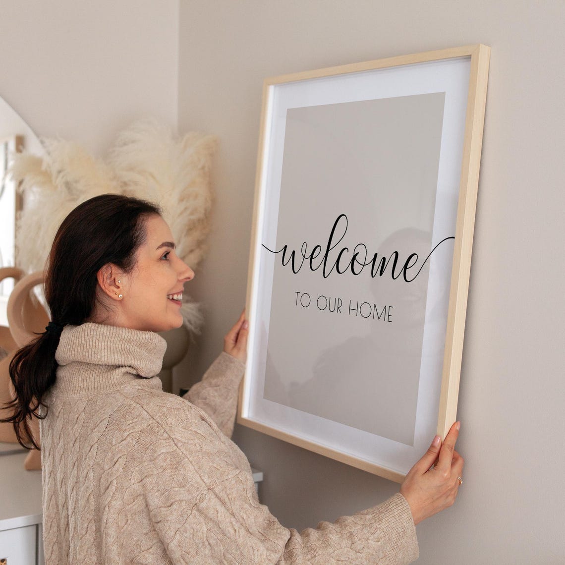 Welcome To Our Home House Quote Art Print - Image 2