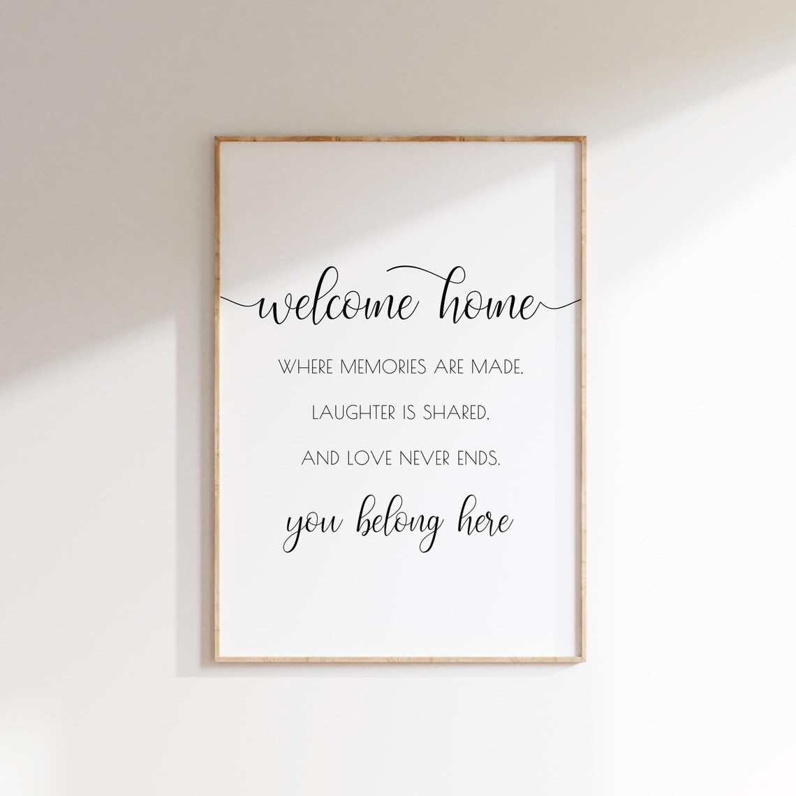 Welcome Home Quote, Living Room Wall Decor - Image 2