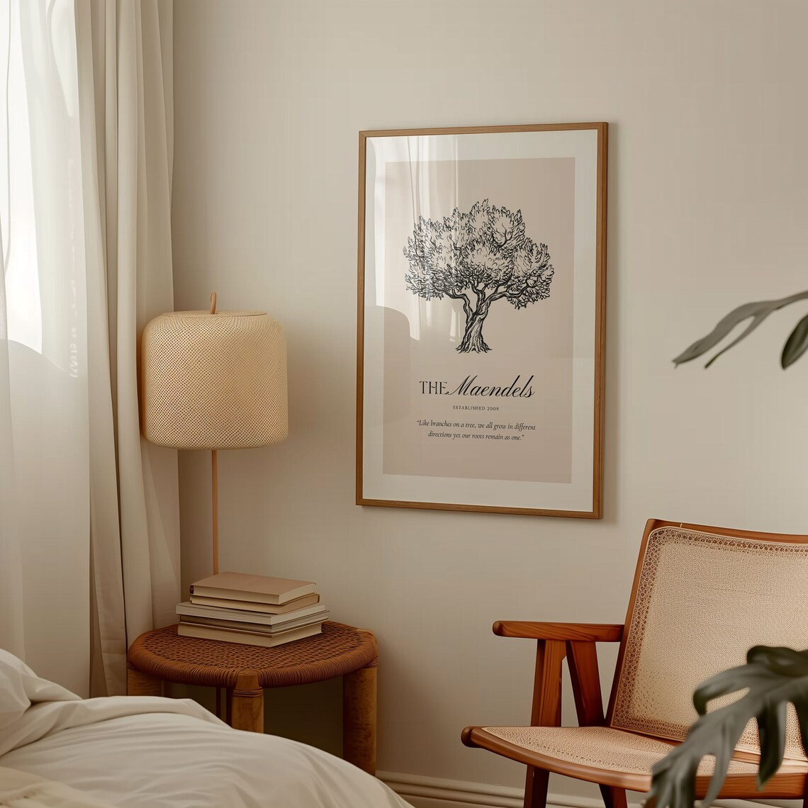 Our Family Tree Personalized Family Name Art Print - Image 2