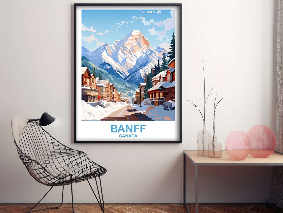Banff Travel Poster, Alberta National Park Art Print - Image 2