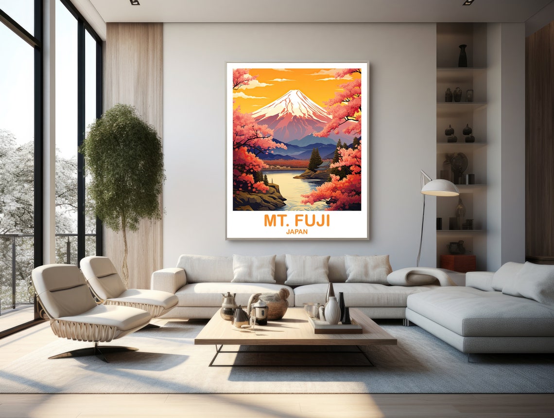 Mtfuji Travel Art Japan Wall Art Poster Travel Wall Art Landscape Travel Wall Art Japan Travel Poster Japan Travel T2asjaho4 - Image 3