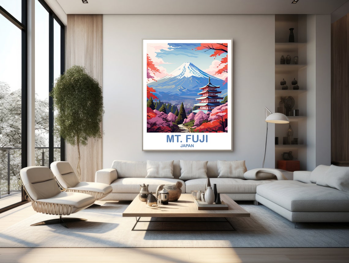 Mtfuji Travel Art Japan Wall Art Poster Travel Wall Art Landscape Travel Wall Art Japan Travel Poster Japan Travel T2asjaho5 - Image 2