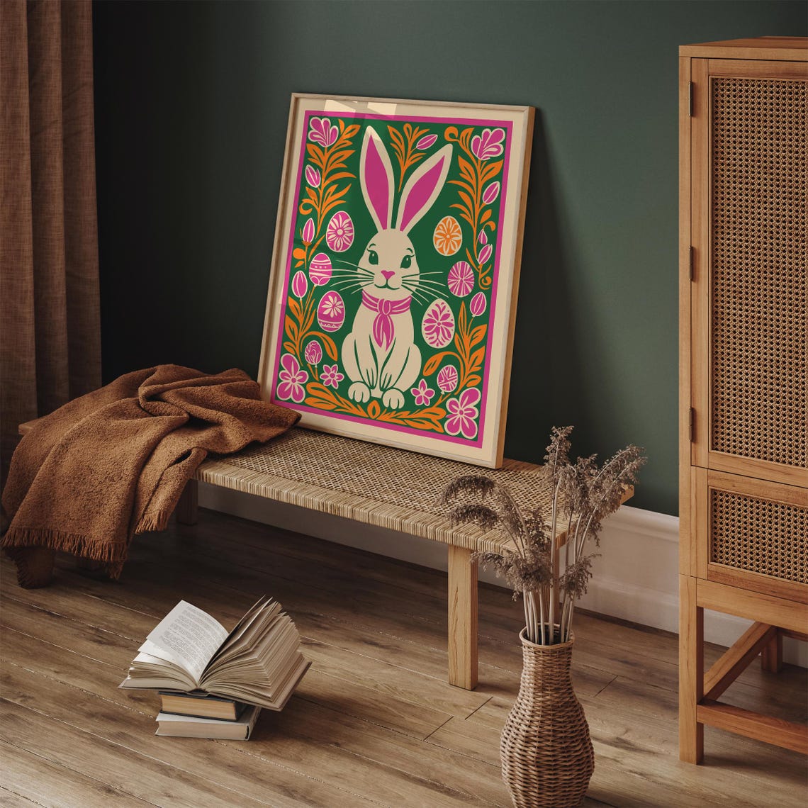 Easter Bunny, Spring Decor Art Print - Image 5