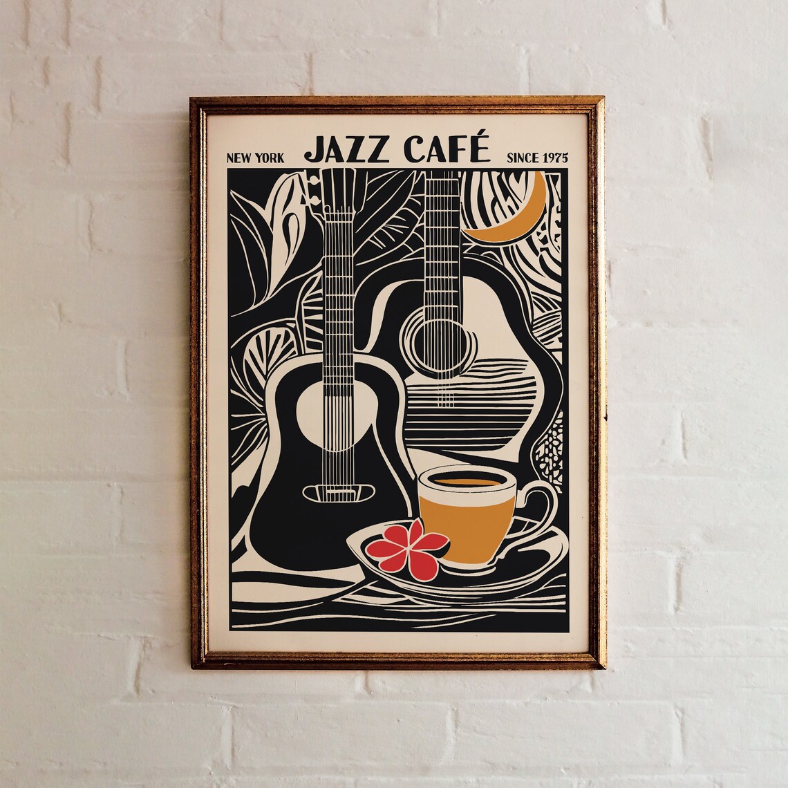 Jazz Cafe Music Poster Festival Poster Giclee Reproduction Concert Poster Mailed Wall Art Jazz Poster 20x30 Cafe Art Coffee Lover - Image 3