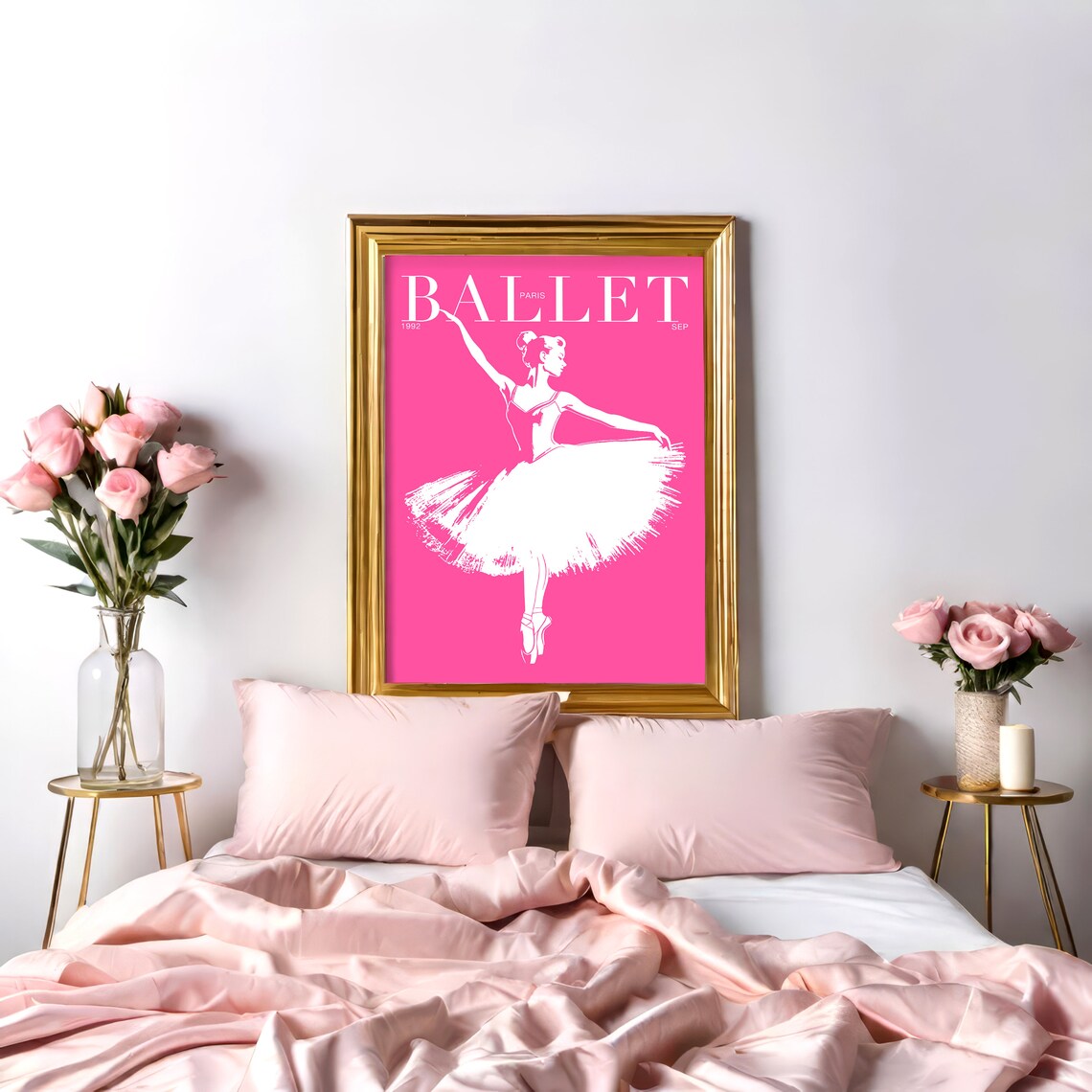 Ballet Paris 1992 Magazine Cover Pink Ballerina Dancer Poster - Image 4