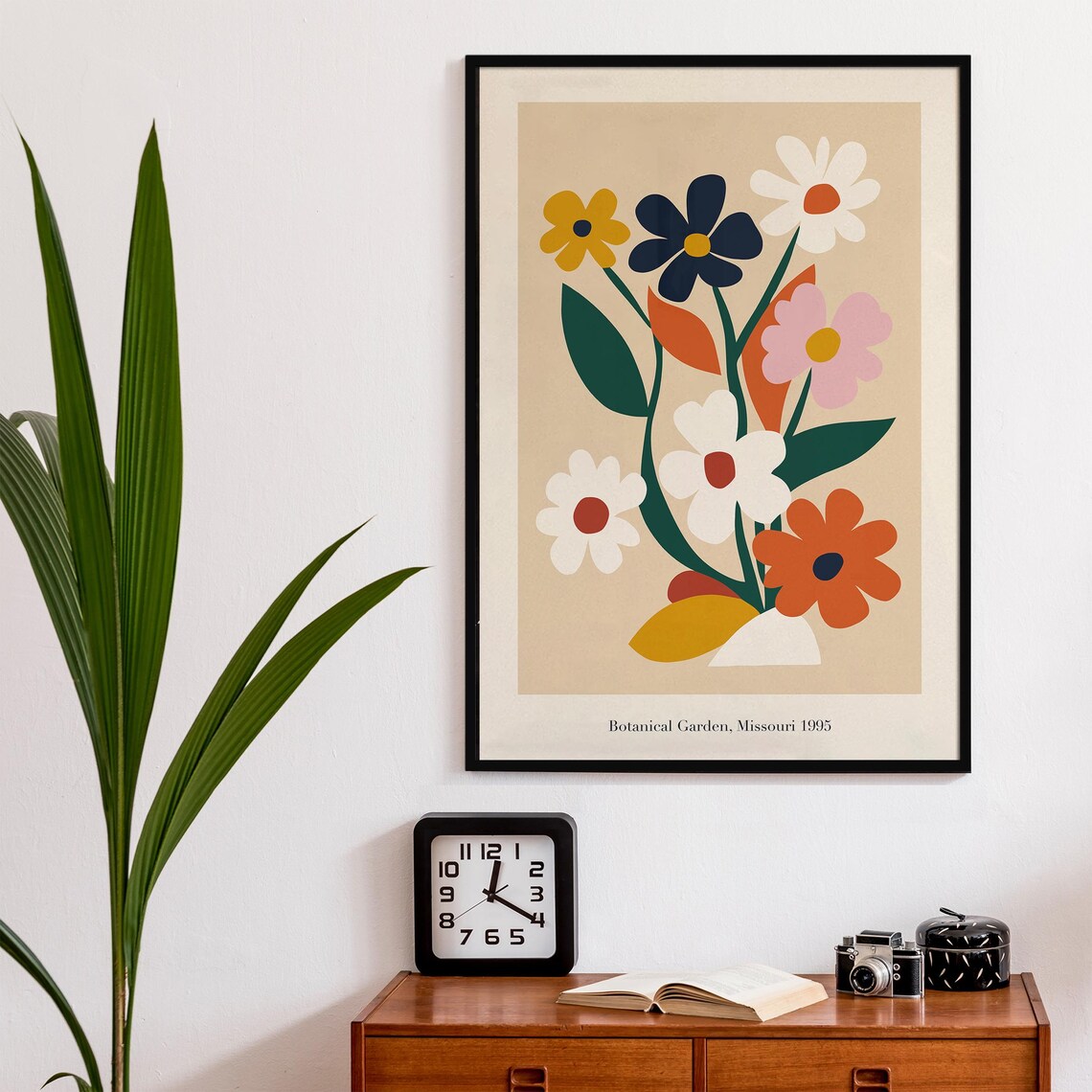 Botanical Garden Missouri 1995 Colorful Floral Bouquet Poster - Image 2