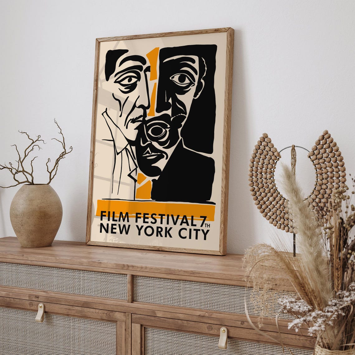 Retro Movie Festival Poster Nyc Film Festival Print Giclee Reproduction Movie Art Print Vintage Film Festival Old Movie Fest Print - Image 2