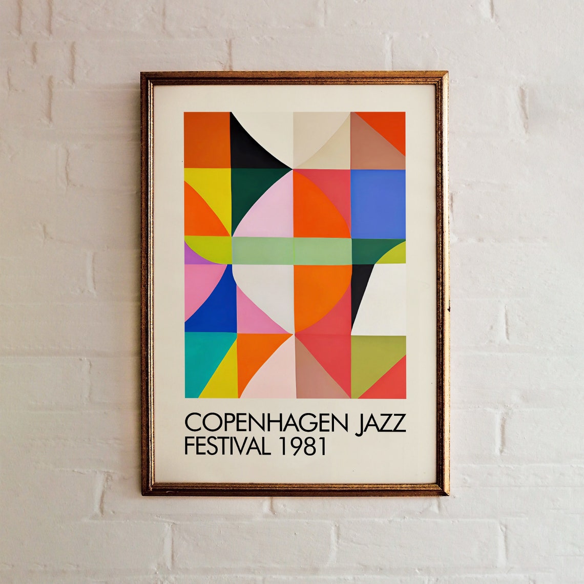 Copenhagen Jazz Festival Poster Jazz Music Art Print Giclee Reproduction Modern Art Poster 24x36 Danish Design Colorful Jazz Poster - Image 5