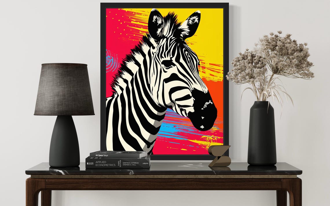 Africa Zebra Art Print, Wildlife Decor - Image 2