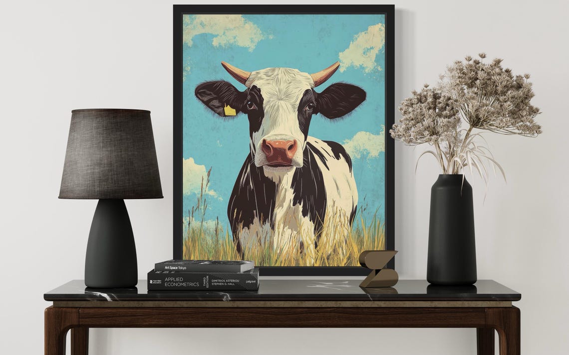 Cow Farm Pop Art Poster - Image 3