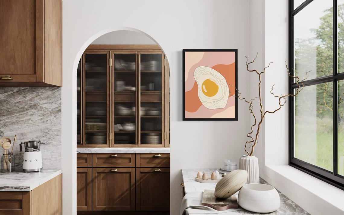 Fry Egg Food Art Print - Image 4
