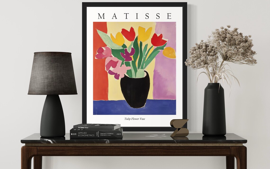 Matisse Style Tulip Flower Vase Bright Fauvist Still Life Poster - Image 3