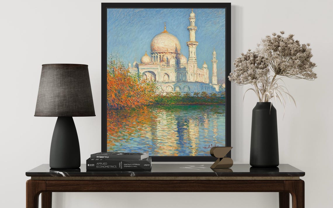 Saudi Arabia Countries Monet Art Print Wall Art Poster Original Paint Artwork Artwork Decor - Image 3