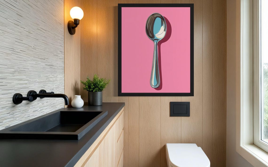 Spoon Topaz Pop Art Poster - Image 3